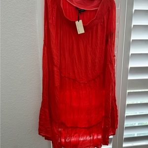 Orange maxi skirt US24